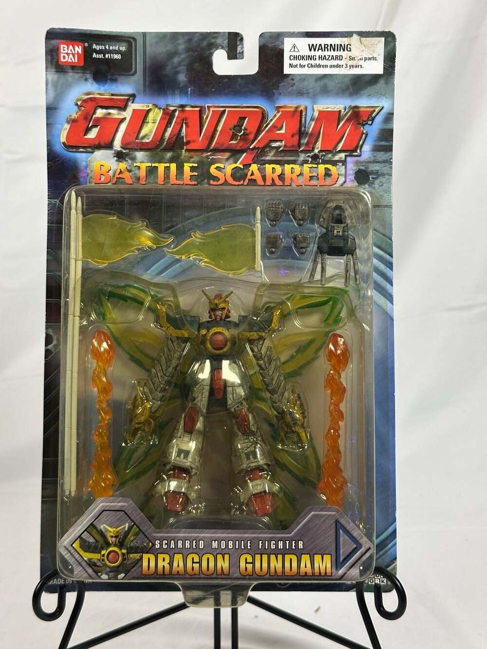 Bandai Gundam Battle Scarred Series Dragon Gundam Mobile Fighter Action Figure